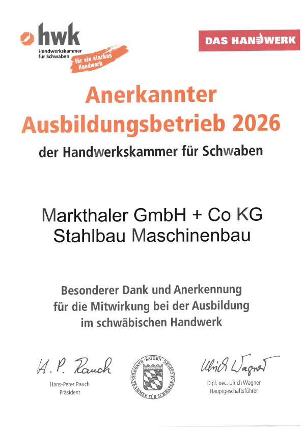 Ausbildungsbetrieb HWK